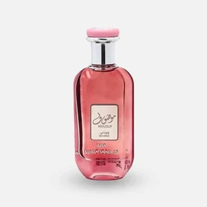 Parfum Mousuf Wardi Ard Al Zaafaran original au Maroc - Flacon rose éclatant