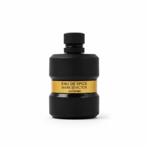 Eau De Spice Fragrance World flacon noir et or luxe Maroc